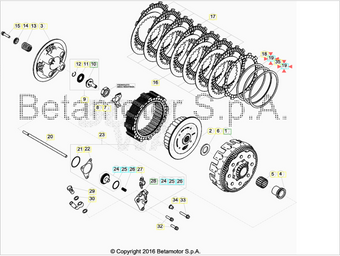 compare product Sede molla a tazza Beta RR 350/390/400/430/450/480/498/520 2011-2017 4T RR 250/300 2T 2013-2017