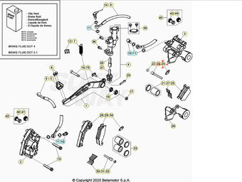compare product Sfiato pinza freno Beta RR 125/200/250/300 2T RR 350/390/400/430/450/480/498/520/525 4T 2005-2022