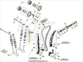 compare product Spessore registro valvola 2,150 Beta RR 350/390/400/430/450/480/498/520 4T 2010/2025