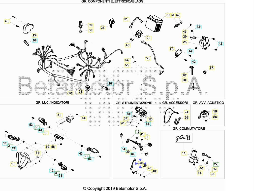 STAFFA SUPP.SENSORE HOLL Beta OEM 021400020005