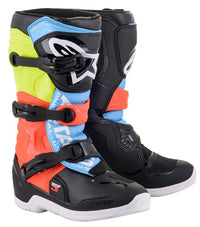 Stivali Cross Bambino Tech 3S Nero/Bianco/Blu Alpinestars