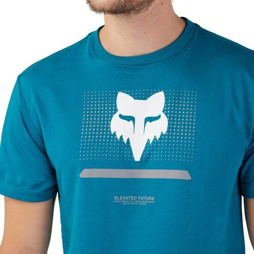 T-SHIRT OPTICAL PREMIUM AZZURRO FOX