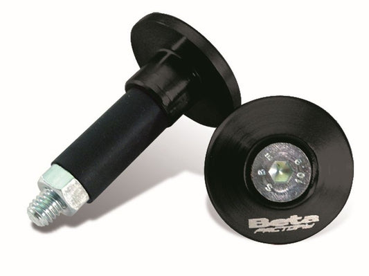 Tappi manubrio anodizzati nero Beta RR enduro, motard, alp, trial