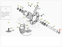 Tappo filettato perno ruota anteriore Beta RR 400/450/525 4T RACE 2009