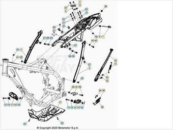 compare product Telaietto posteriore Beta Xtrainer 250-300 2015/2022