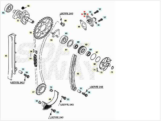 Tendicatena Beta RR 400/450/525 4T 2005-2009 Evo 250/300 4T 2009-2025