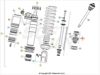 Testina completa monoammortizzatore Sachs Beta RR 125/200/250/300 2T RR 350/390/430/480 4T 2020-2025