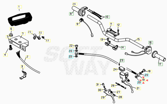 Tubo frizione idraulica Beta RR 400/450/525 2008/2009