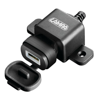 compare product Usb Fix Omega, caricatore Usb con fissaggio a vite e connettori a forcella - 12/24V