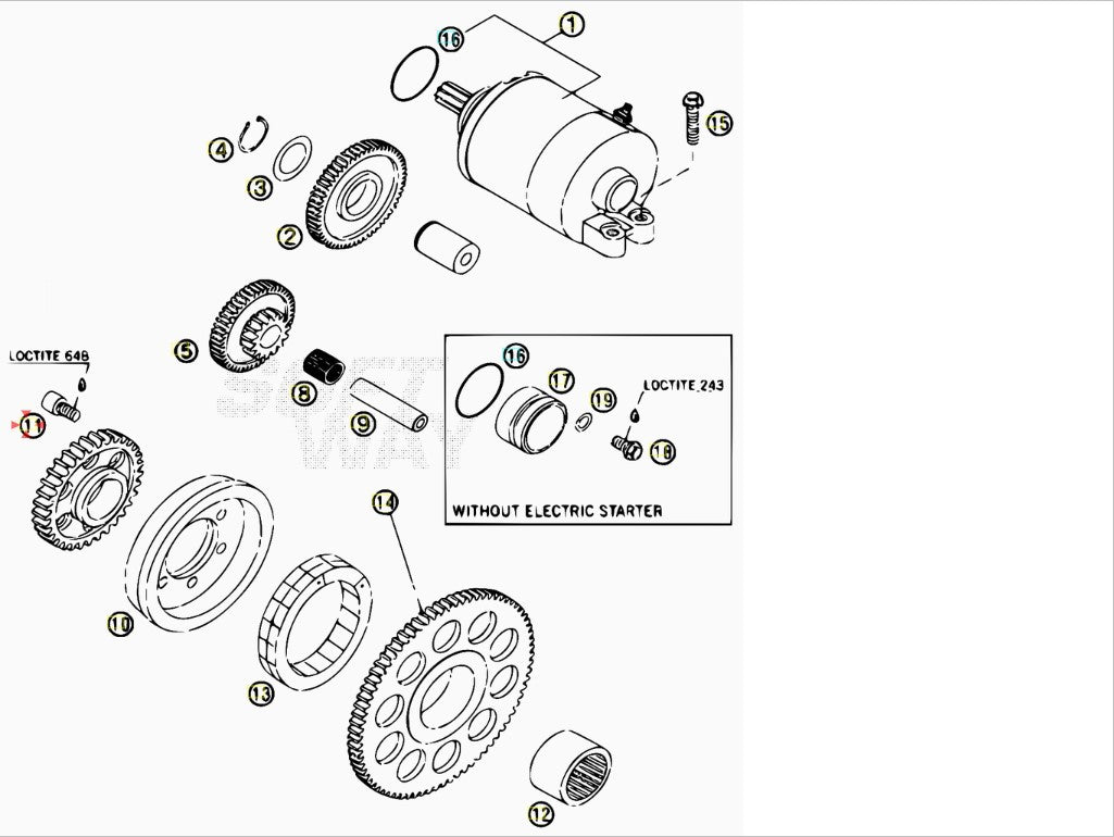 Vite M6X10 Beta RR 400 / 450 / 520 4T (2005-2009) OEM 3625066000