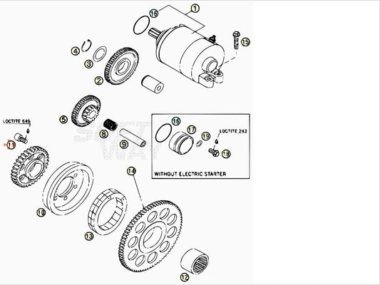 Vite M6X10 Beta RR 400 / 450 / 520 4T (2005-2009) OEM 3625066000