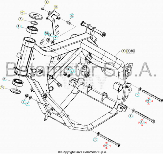 Vite motore Beta RR 50 2012/2025