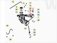 Vite speciale bloccaggio sella Beta RR 2T-4T 2005-2024 RR 50 2005-2023 RR 125 4T LC 2013-2023